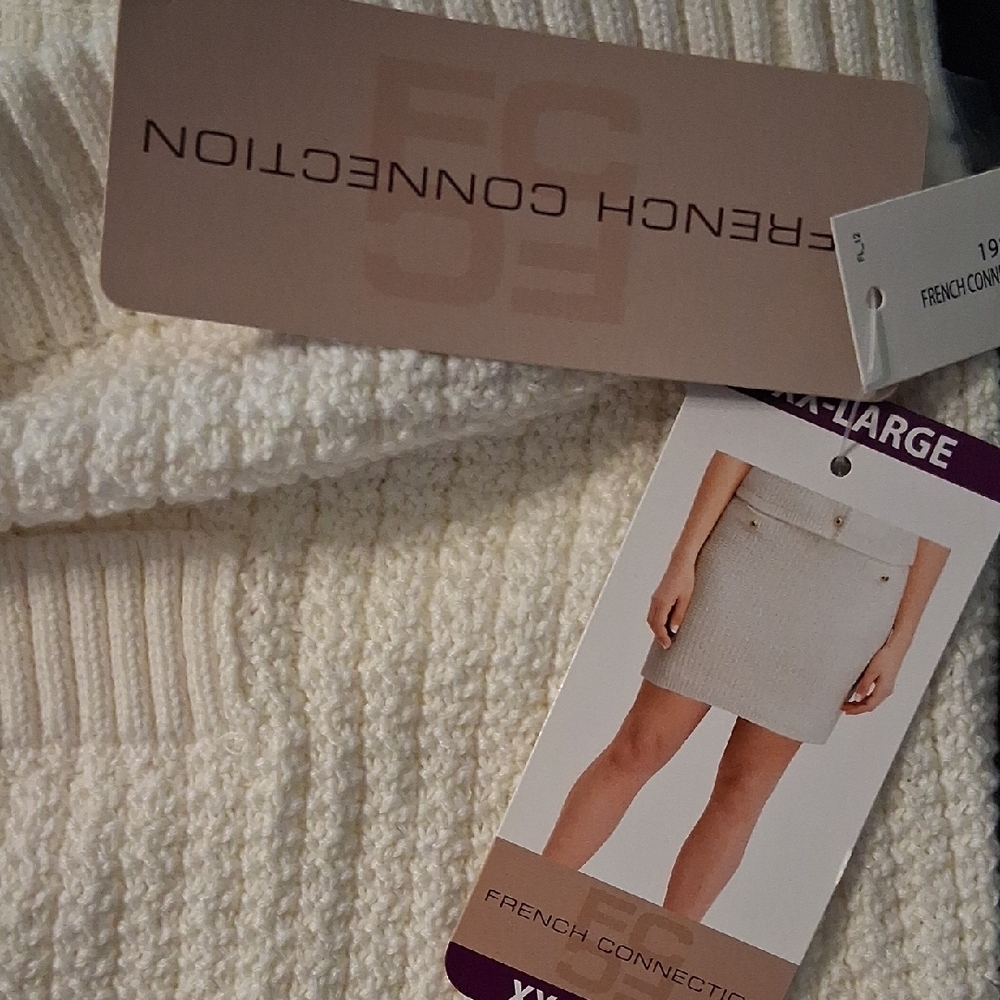 French Connection Ivory Knit Mini Skirt - Picture 4 of 4